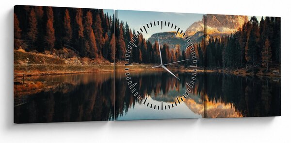 Slika - Alpe, Italija, Dolomiti, Lago Antorno (sa satom) (90x30 cm)