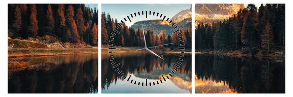 Slika - Alpe, Italija, Dolomiti, Lago Antorno (sa satom) (90x30 cm)
