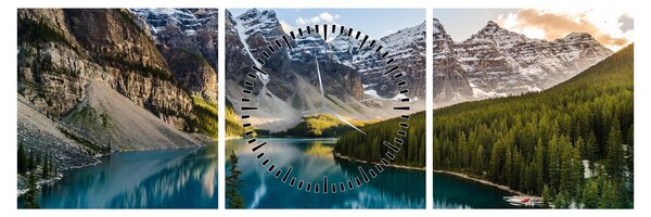 Slika - Kanada, Nacionalni park Banff, jezero Moraine (sa satom) (90x30 cm)