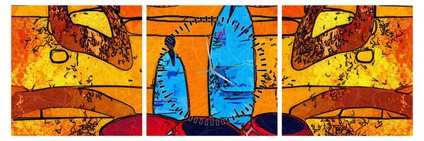 Slika - Antičko slikarstvo (sa satom) (90x30 cm)