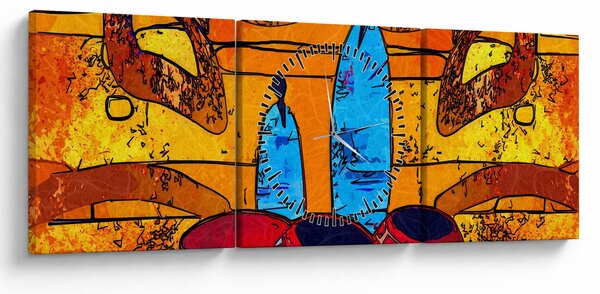 Slika - Antičko slikarstvo (sa satom) (90x30 cm)