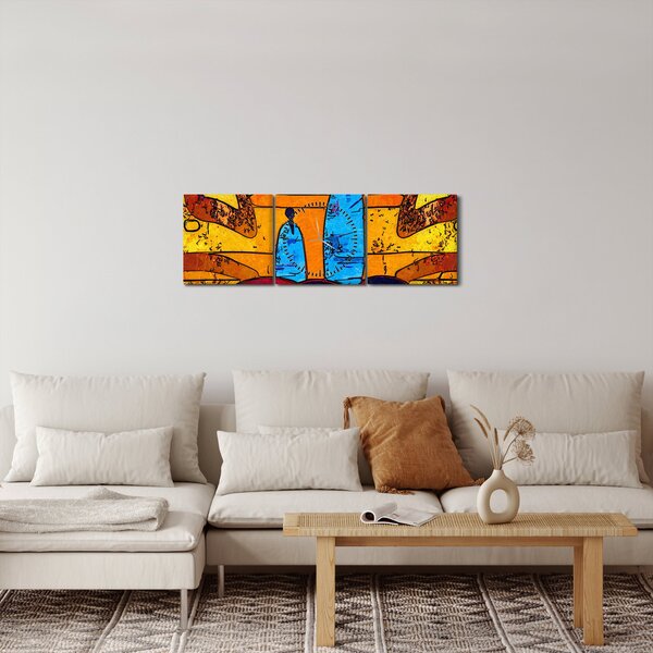 Slika - Antičko slikarstvo (sa satom) (90x30 cm)