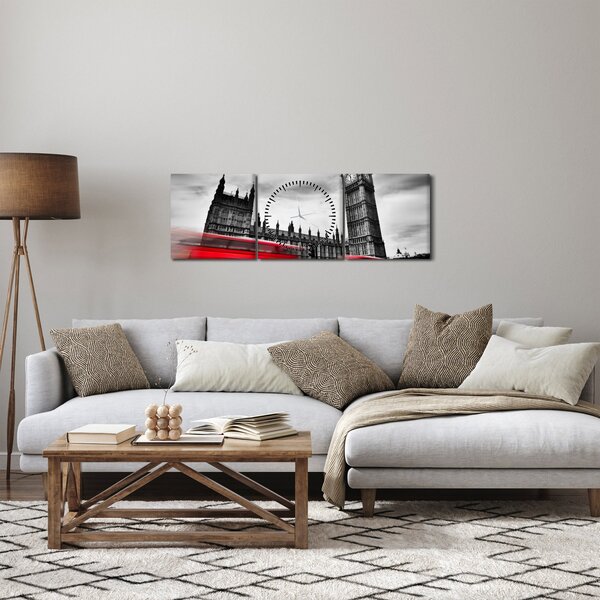 Slika - Londonski Houses of Parliament (sa satom) (90x30 cm)