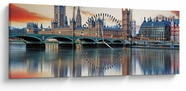 Slika - Londonski Houses of Parliament (sa satom) (90x30 cm)
