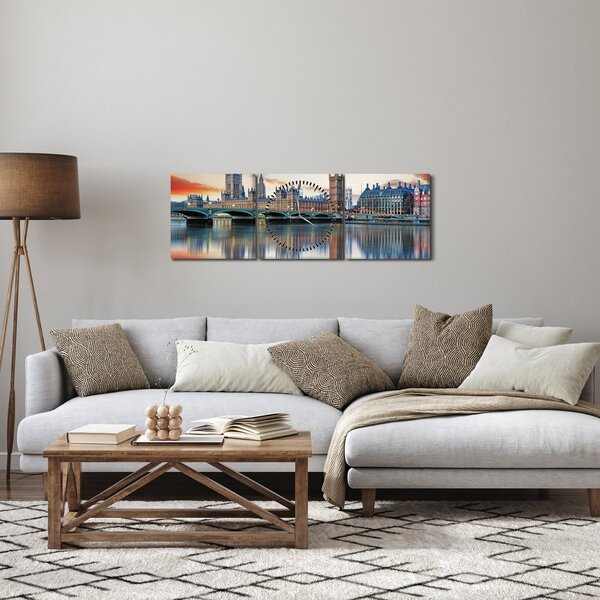 Slika - Londonski Houses of Parliament (sa satom) (90x30 cm)