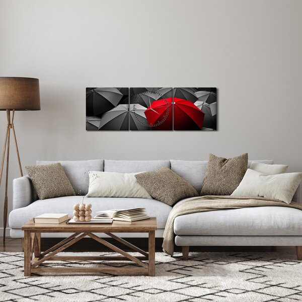 Slika otvorenih kišobrana (sa satom) (90x30 cm)