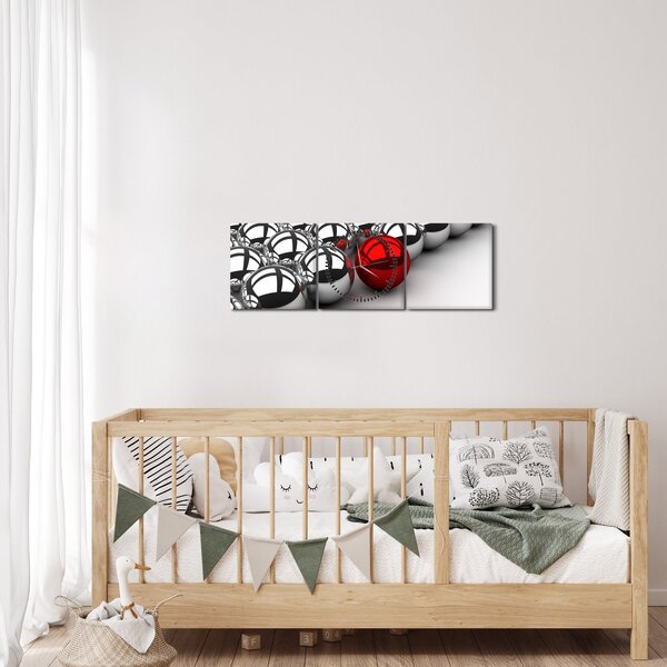 Slika sjajnih kugli (sa satom) (90x30 cm)