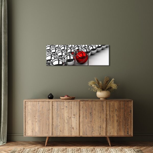 Slika sjajnih kugli (sa satom) (90x30 cm)