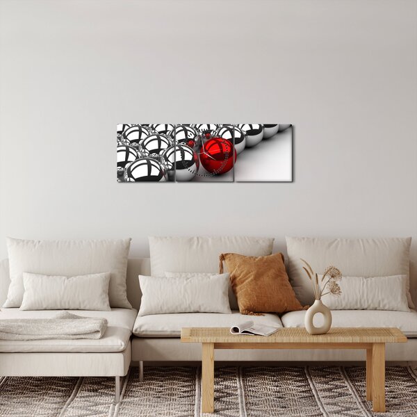 Slika sjajnih kugli (sa satom) (90x30 cm)