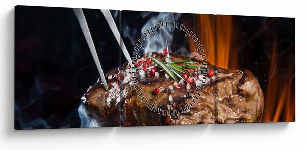 Slika odreska s roštilja (sa satom) (90x30 cm)