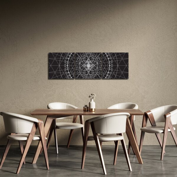 Slika - Apstrakcija sata (sa satom) (90x30 cm)