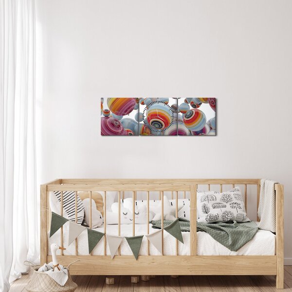 Slika oslikanih kugli (sa satom) (90x30 cm)