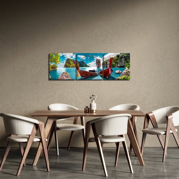 Slika - Raj na zemlji (sa satom) (90x30 cm)
