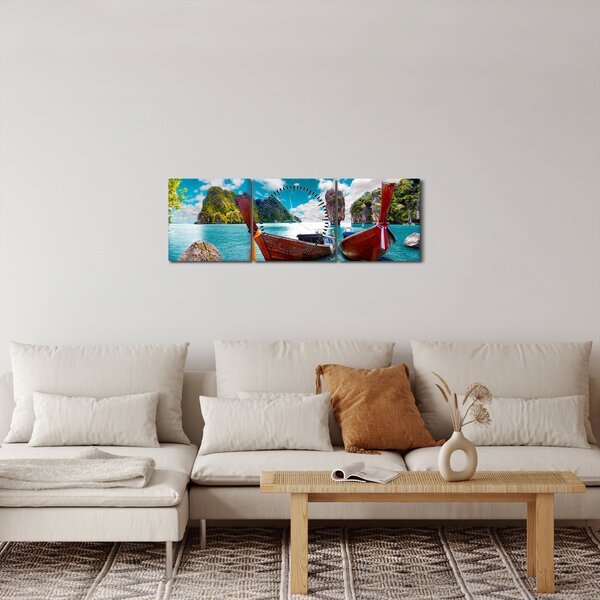 Slika - Raj na zemlji (sa satom) (90x30 cm)