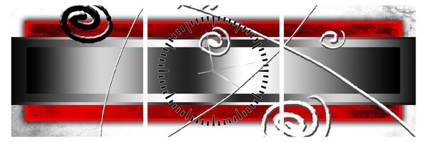 Apstraktna slika (sa satom) (90x30 cm)