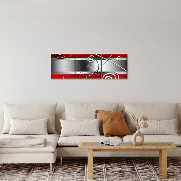 Apstraktna slika (sa satom) (90x30 cm)