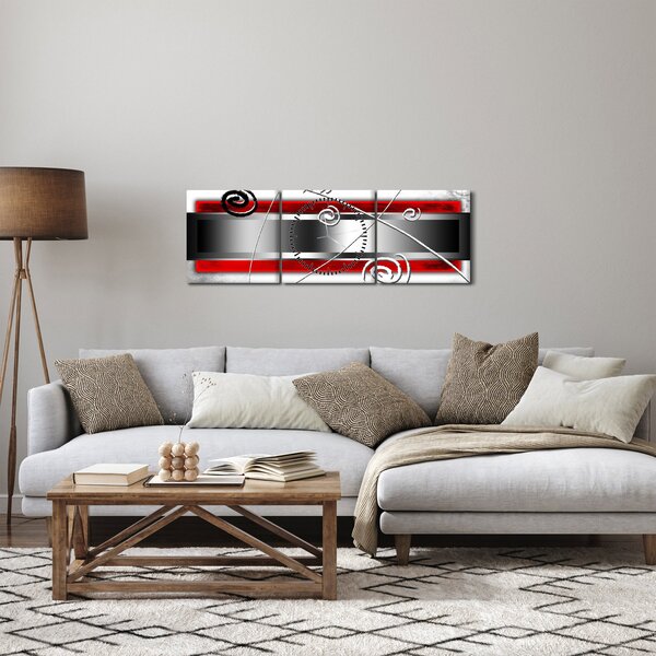 Apstraktna slika (sa satom) (90x30 cm)