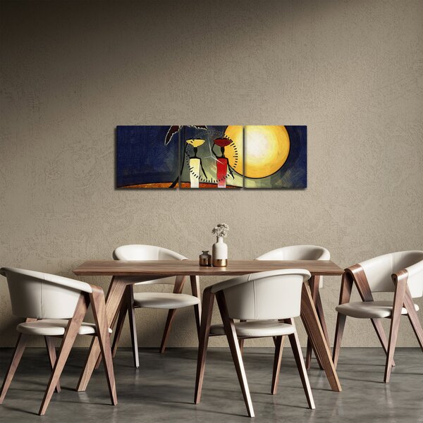 Slika antičke slike (sa satom) (90x30 cm)
