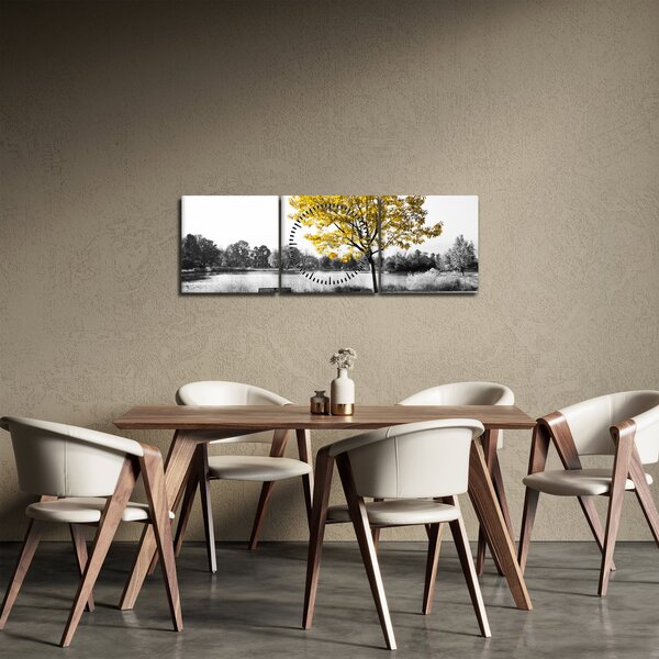 Slika - Odmor u parku (sa satom) (90x30 cm)