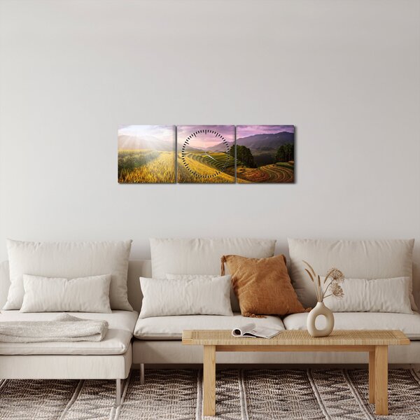 Slika pejzaža (sa satom) (90x30 cm)