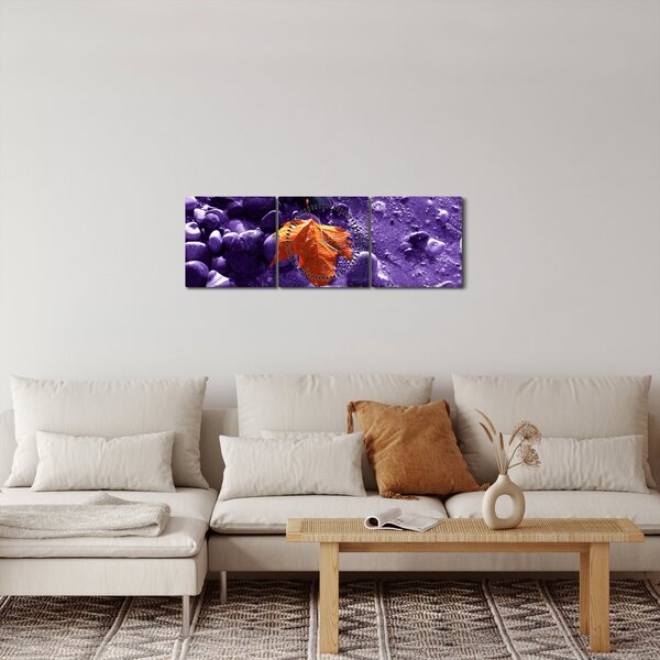Slika - Morska plaža (sa satom) (90x30 cm)