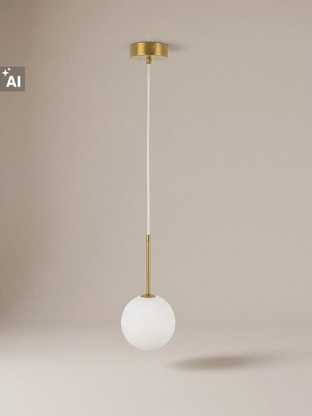 Sinsay - Viseća lampa sa zlatnim detaljima i okruglim sjenilom