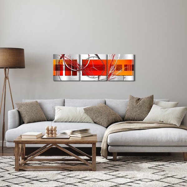 Apstraktna slika (sa satom) (90x30 cm)