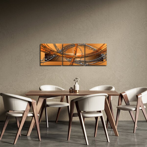 Apstraktna slika (sa satom) (90x30 cm)