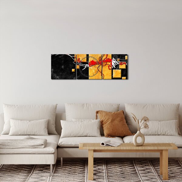 Apstraktna slika - Plesačica (sa satom) (90x30 cm)