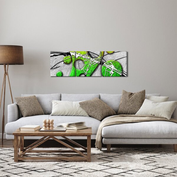 Apstraktna slika (sa satom) (90x30 cm)