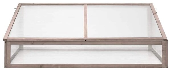 Staklenik sivi 110 x 56 x 39 cm od jelovine - Siva