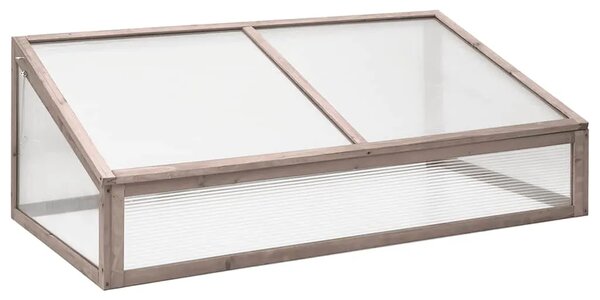 Staklenik sivi 110 x 56 x 39 cm od jelovine - Siva