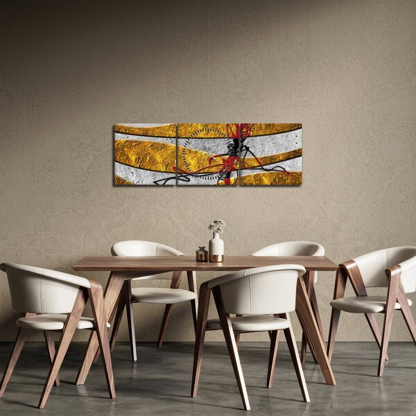 Apstraktna slika (sa satom) (90x30 cm)