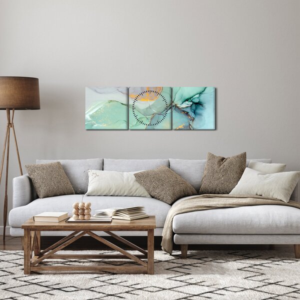 Apstraktna slika (sa satom) (90x30 cm)