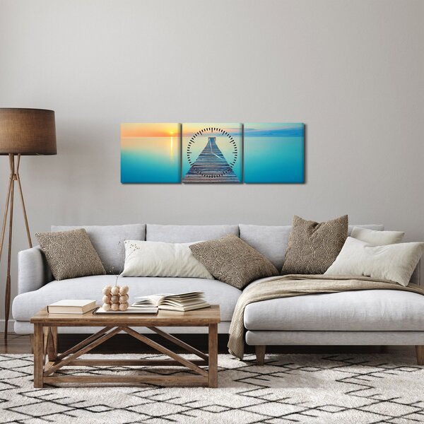 Slika - Gat u beskraj (sa satom) (90x30 cm)