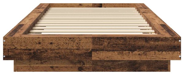 Okvir kreveta za pod Staro drvo 80 x 210 cm Konstruirano drvo - Smeđa / 80 x 210 cm