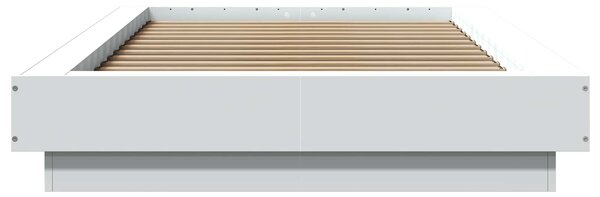 Okvir kreveta za pod Bijela 80 x 210 cm Konstruirano drvo - Bijela / 80 x 210 cm