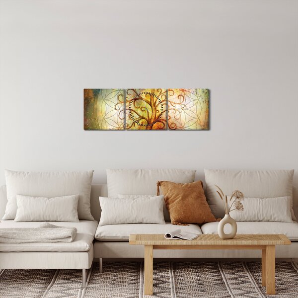 Apstraktna slika stabla (sa satom) (90x30 cm)