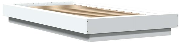 Okvir kreveta za pod Bijela 80 x 210 cm Konstruirano drvo - Bijela / 80 x 210 cm