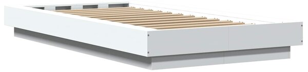 Okvir kreveta za pod Bijela 80 x 210 cm Konstruirano drvo - Bijela / 80 x 210 cm