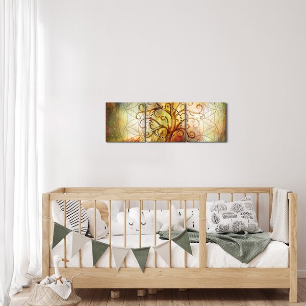 Apstraktna slika stabla (sa satom) (90x30 cm)