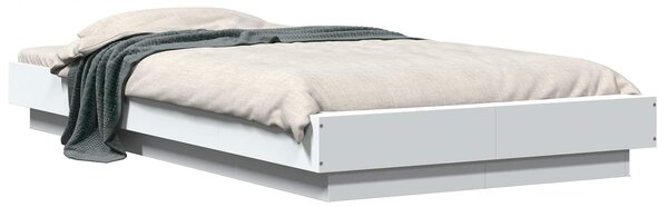 Okvir kreveta za pod Bijela 80 x 210 cm Konstruirano drvo - Bijela / 80 x 210 cm