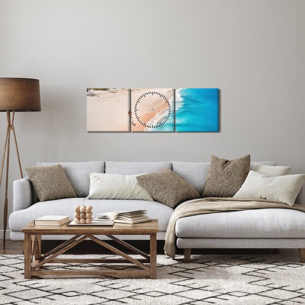 Slikanje - Trčanje na plaži (sa satom) (90x30 cm)