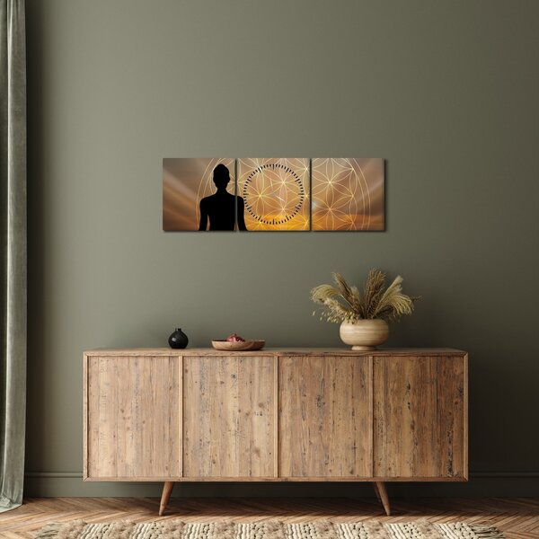 Slika meditacije (sa satom) (90x30 cm)