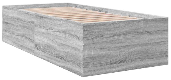 Okvir kreveta za pod Betonska siva 80 x 200 cm - Siva / 80 x 200 cm