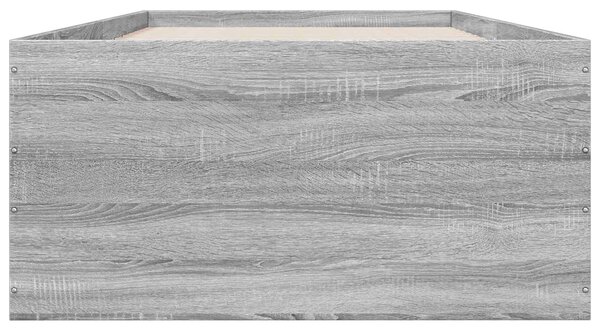 Okvir kreveta za pod Betonska siva 80 x 200 cm - Siva / 80 x 200 cm