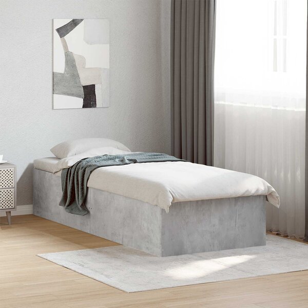 Okvir kreveta za pod Betonska siva 80 x 200 cm - Siva / 80 x 200 cm