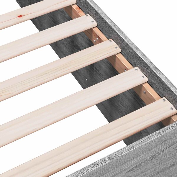 Okvir kreveta za pod Betonska siva 80 x 200 cm - Siva / 80 x 200 cm