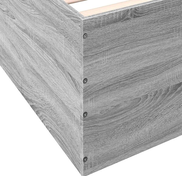 Okvir kreveta za pod Betonska siva 80 x 200 cm - Siva / 80 x 200 cm