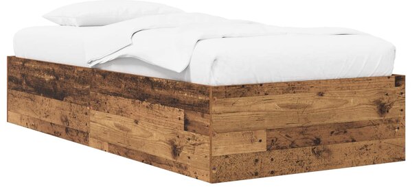 Okvir kreveta za pod Staro drvo 80 x 200 cm Konstruirano drvo - Smeđa / 80 x 200 cm